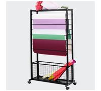 Freestanding Display Organizer for Retail Stores - Holder for Wrapping Paper, Ribbon Rolls, and Scarves - Versatile Metal Shelving for Craft Rooms and Shops