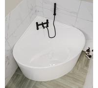Freestanding Double Ended Small Round Corner Bath 1000 x 1000mm - Malta