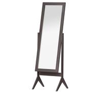 Freestanding Dressing Mirror Bedroom Tall Adjustable Angle 148x47cm Brown