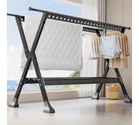 Freestanding Expandable Laundry Drying Rack for Clothes, Sheets, Shoes - Anti-Slip Design Ensures Stability