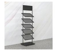 Freestanding Floor Tile Display Rack, Heavy Duty Metal Sample Display Stand For Ceramic Tiles, Stone Slabs, Wood Panels And Showroom Displays Black-a 47X35X150CM