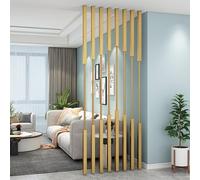Freestanding Floor-to-Ceiling Room Divider - Portable Metal Partition for Office & Home Decor 7-Piece Folding Screen 220cm (86.61in) Privacy Divider