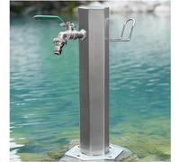 Freestanding Garden Faucet Stainless Steel Outdoor Water Fountain Frost-Resistant Spigot Ground-Mounted Tap for Garden Irrigation and Decoration