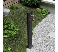 Freestanding Garden Hydrant Post with Faucet, Vintage Outdoor Water Tap for Farm Pasture Backyard Irrigation Washing, Winter Vertical Watering System