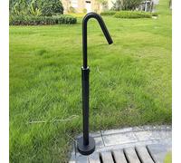 Freestanding Garden Water Column Outdoor Water Column,Stainless Steel Freestanding Hose Stand with Vertical Garden Water Column Spray Gun Faucet and Hose Bib for Outdoor