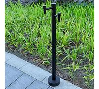 Freestanding Garden Water Column Outdoor Water Column,Stainless Steel Freestanding Hose Stand with Vertical Garden Water Column Spray Gun Faucet and Hose Bib for Outdoor