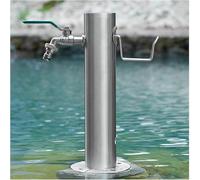 Freestanding Garden Water Column Outdoor Water Column,Stainless Steel Garden Water Column with Faucet for Washing and Watering, Outdoor Water Tap Anti-Freezing Fountain a