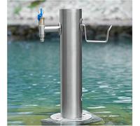 Freestanding Garden Water Column Outdoor Water Column,Stainless Steel Garden Water Column with Faucet for Washing and Watering, Outdoor Water Tap Anti-Freezing Fountain a
