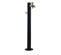 Freestanding Garden Water Column with Faucet - Outdoor Antifreeze Hose Stand, Durable Metal Water Dispenser & Fountain for Irrigation, Stylish Garden Feature