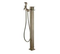 Freestanding Garden Water Column with Hose Bracket - Retro Outdoor Post Faucet, 38in Anti-Freeze Hydrant for Garden Irrigation & Car Wash, Durable Floor Standing Design