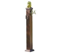 Freestanding Garden Water Column with Spigot for Outdoor Irrigation