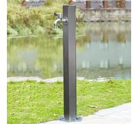 Freestanding Garden Water Tap Stainless Steel Outdoor Faucet, Decorative Fountain for Efficient Irrigation and Plant Watering