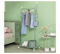 Freestanding Garment Rack with Wheels and Storage Shelves for Heavy-Duty Clothing Organization