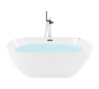 Freestanding Hot Tub with LED NEVIS 1700 x 800 mm White