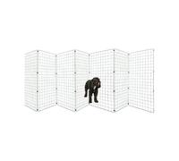 Freestanding Indoor Dog Barrier/Fence - Room/Hallway Divider, Folding Puppy Gate, Folding Portable Fence for Indoors, Puppy Gate, Adjustable Secure Fence (6 Panels, 100cm High)