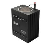 Freestanding Industrial Style Vanity Sink Combination with Iron Cabinet, Floor Standing with Faucet and Drain kit, Vintage Bathroom bar Restaurant Pedestal Modern(Black)