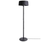 Beliani Freestanding Infrared Patio Heater Varazze 1500 W Black, Black