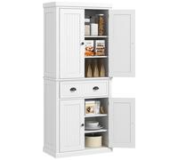 Freestanding Kitchen Storage Cabinet Drawers Cupboards Shelves White