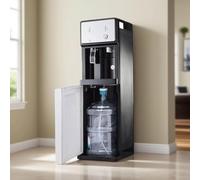 Freestanding Mains Fed Unit Floor-Loading Standing Water Cooler Temperature Hot Water And Cold Water 3 Function For Home Office Commercial Business User,001,103cmx30cm