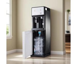 Freestanding Mains Fed Unit Floor-Loading Standing Water Cooler Temperature Hot Water And Cold Water 3 Function For Home Office Commercial Business User,001,103cmx30cm