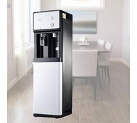 Freestanding Mains Fed Unit Floor Standing Water Cooler, Ice and warm Dual Function, Ideal for Home Office Water Tea Coffee Drinking fountain - Pipeline-connected Commercial Water Dispenser