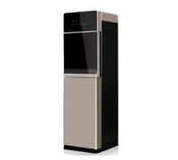 Freestanding Mains Fed Unit Loading Floor Standing Water Dispenser,Direct water pipe connection,cold water dispenser water temperatures,For Home Office Commercial-English version,Gold,cold and hot