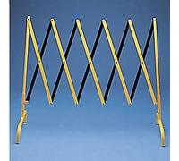 Freestanding Maintenance Safety Barrier Steel 245 x 109 cm Yellow, Black