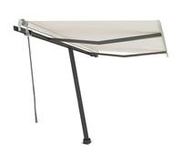 Freestanding Manual Retractable Awning Outdoor Sunshade Garden Canopy vidaXL