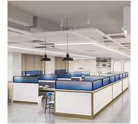 Freestanding Matte Glass Tabletop Partitions For Offices And Restaurants Decorative Partitions Striped Tabletop Screen Partitions For Dining Areas And Public Spaces,Blue a-100x30cm
