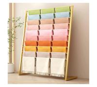 Freestanding Metal Ribbon Storage Rack 10Tier Scarf & Fabric Display Holder AntiSlip Floor Stand for Entryway Gold (80cm/31.4in) Perfect Trousers Hangers!
