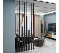 Freestanding Metal Room Divider - Modern Artistic Privacy Screen for Indoor Spaces, Corridors, and Staircases
