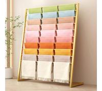 Freestanding Metal Scarf Display Rack, Sturdy Clothing Organizer for Boutique Retail Store Shawl Hijab Silk Pants Garment Hanger Stand