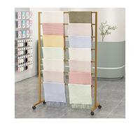 Freestanding Metal Scarf Display Stand, Organizer for Shawls Ties Blankets, Space-Saving Fabric Accessories Storage Holder
