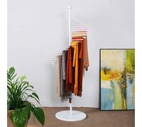 Freestanding Metal Scarf Racks Scarf Display Rack, Spiral Scarf Holder, Hijab Stand For Clothing Store Commercial Home, Space Saving Shelves, Suitable For Shops