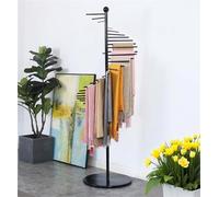 Freestanding Metal Scarf Racks Scarf Display Rack, Spiral Scarf Holder, Hijab Stand For Clothing Store Commercial Home, Space Saving Shelves, Suitable For Shops