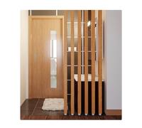 Freestanding Metal Screen Partition DIY Modern Aluminum Divider for Home & Apartment Stylish 6-Root Entryway Decor 130cm/51.1in High Versatile Room Separator