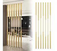 Freestanding Metal Slat Room Dividers - Modern Privacy Screens for Office Decor & Effective Space Separation - Stylish Partition Solutions for Home & Work Spaces