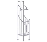 Freestanding Metal Toilet Paper Holder Grey BRISA
