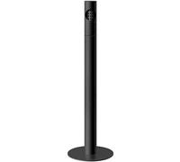 Freestanding Outdoor Ashtray, Vertical Stainless Steel Smoking Stand, Floor-standing Cigarette Butt Collection Box, Black, 101cm Height, Removable Design with Weighted Base (Black)