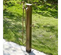 Freestanding Outdoor Garden Faucet Post with Freeze-Proof Water Column and Retro Hydrant Design for Vertical Gardens and Patios