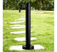 Freestanding Outdoor Hydration Source, Vertical Water Column, Stainless Steel, Yard Hydrant, Water Source Frost Proof, Extended Faucet 15cm(Height: 60cm/23.6in)