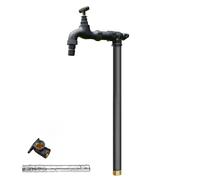 Freestanding Outdoor Water Column with Faucet - Durable Anti-Freeze Vertical Hydrant, 40cm/16in Garden Water Pipe for Winter Use, Gold Finish, Perfect for Cold Weather Gardening