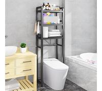 Freestanding Over The Toilet Storage Cabinet 2/3-Tier Metal Stable Bathroom Shelf for Space-Saving Stylish Living Room & Bathroom Storage Solution