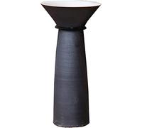 Freestanding Pedestal Sink Floor Standing Art Bathroom Ceramics Retro Industrial Style Deco with Hard and Easy to Clean Basin Unit(B) (A)