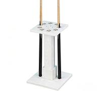 Freestanding Pool Cue Rack, Solid Wood Billiard Cue Holder for 8 Cues, Durable Floor Rack for Home Game Rooms