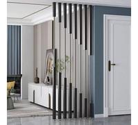 Freestanding Privacy Screen, Floor-to-Ceiling Room Divider for Enhanced Privacy in Entryway, Office & Salon, Metal Post Partition Wall Decor