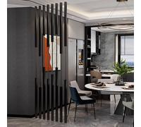 Freestanding Privacy Screen, Modern Hollow Decor Column for Enhancing Privacy in Restaurants, Offices, and Homes