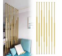 Freestanding Privacy Screens, Modern Metal Slat Room Dividers for Home and Office Separation