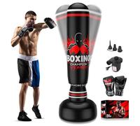 Freestanding Punching Bag for Adults,70'' Boxing Bag with Stand Kicking Bag Heavy Bag,Includes Boxing Gloves and Electric Air Pump,Women Men Kickboxing Bags for Beginners Training Thai Fitness Karate