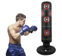 Freestanding Punching Bags for Adults 160cm Inflatable Boxing Standing Punch Bag Heavy Training Bag Teenage Fitness Training Sport Stress Relief Boxing Target for MMA Muay Thai Fitness Exersise